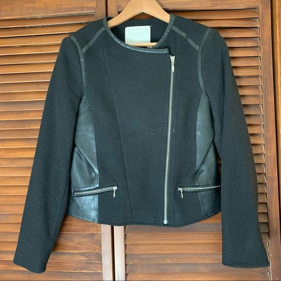 CHRISTIAN BERG Biker Jacket Blazer size 8 - Picture 1 of 12